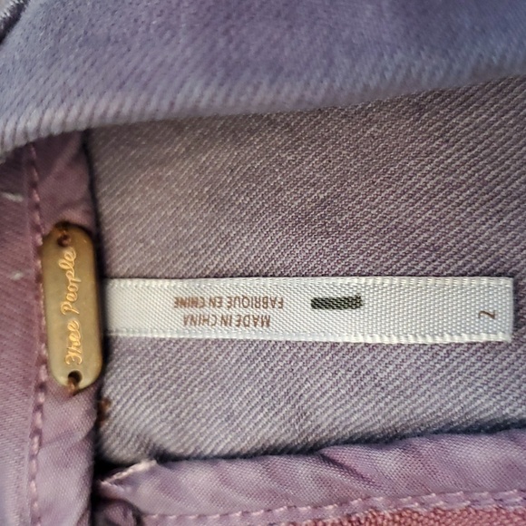 Free People Lilac Mottled Tie Dye Mini Skirt - Picture 4 of 5